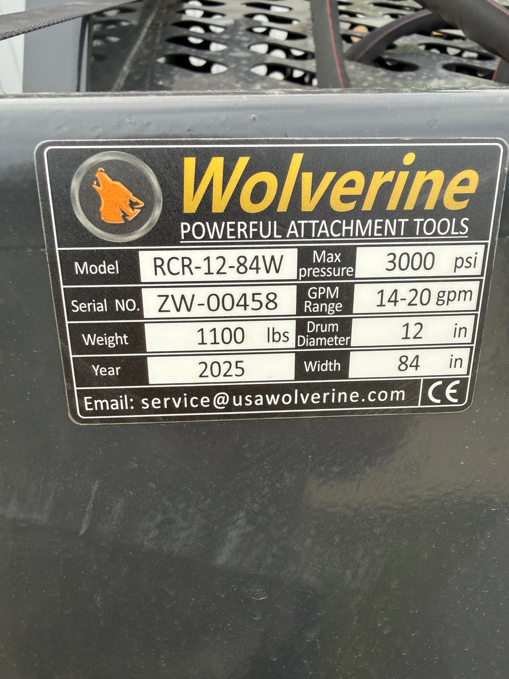 Wolverine Skid Steer Rock Rake