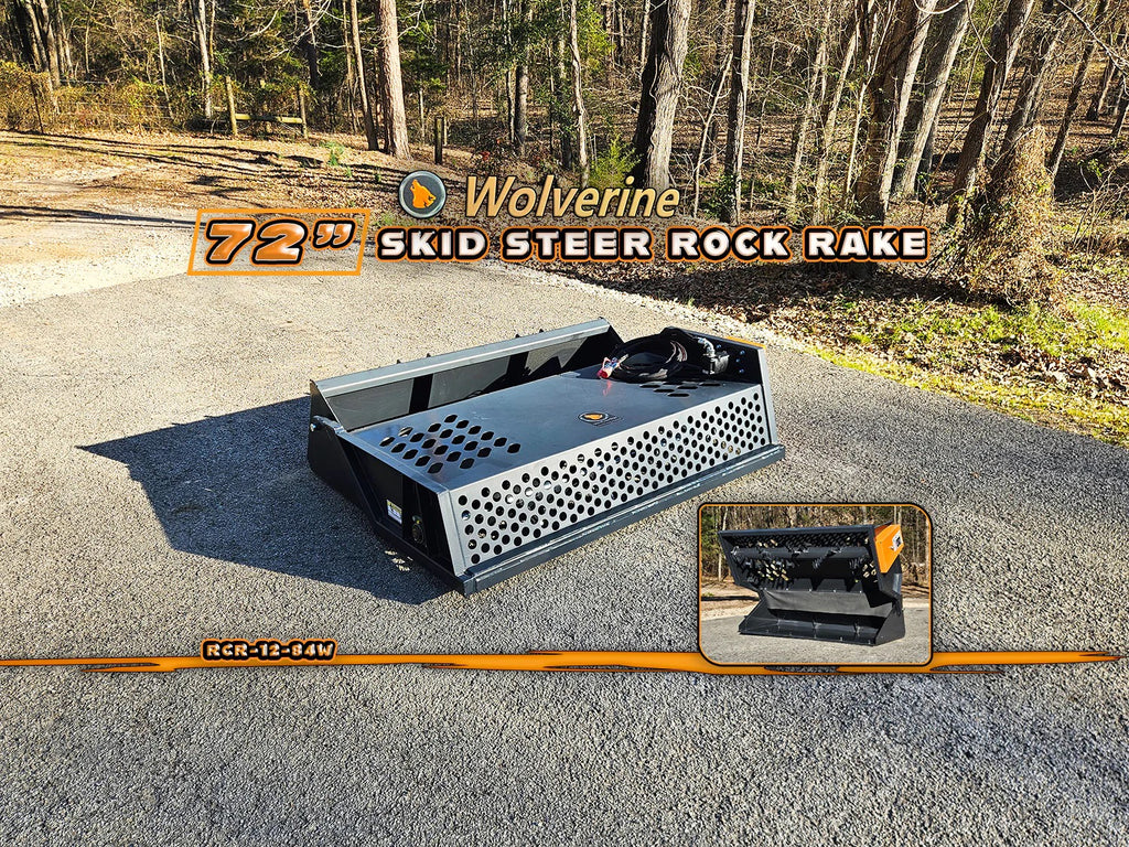 Wolverine Skid Steer Rock Rake